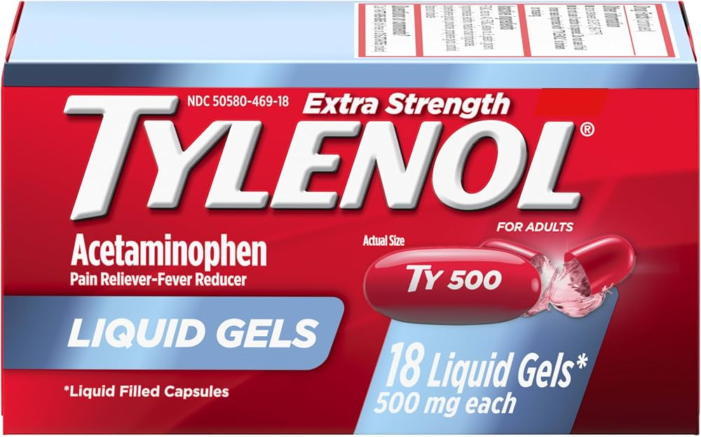 TYLENOL LIQUID GELS 500MG