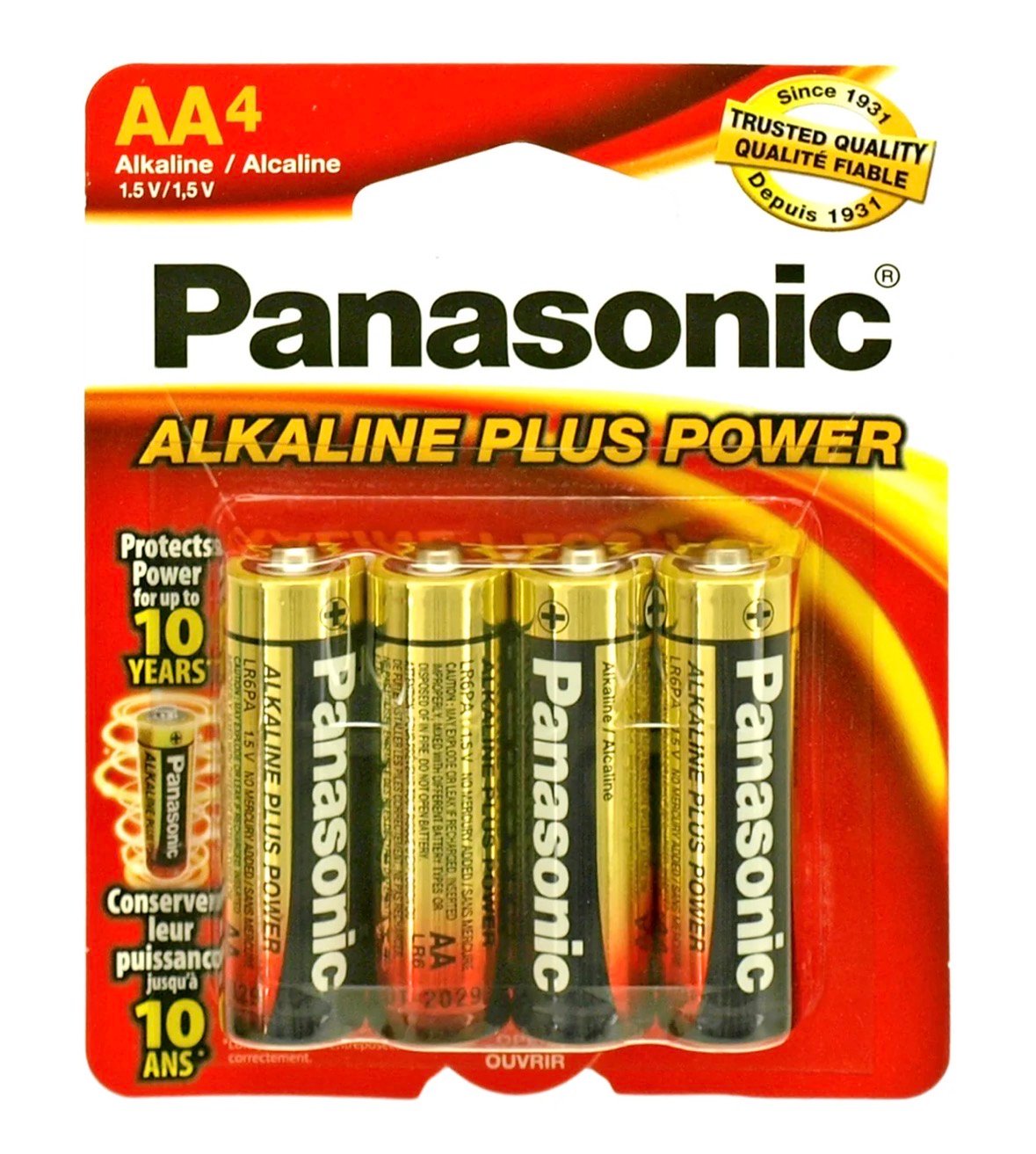 PANASONIC ALKALINE PLUS POWER AA4